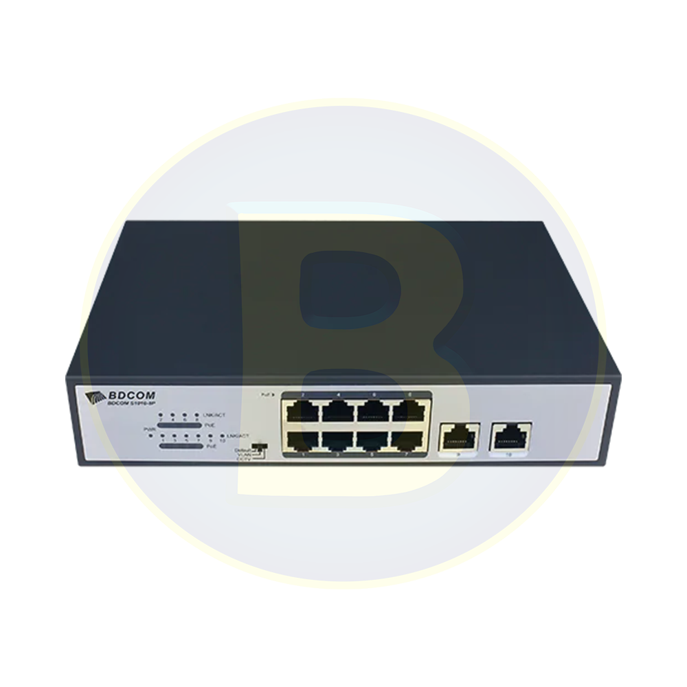 BDCOM 8 port 10/100 unmanaged Switch S1010-8P-120