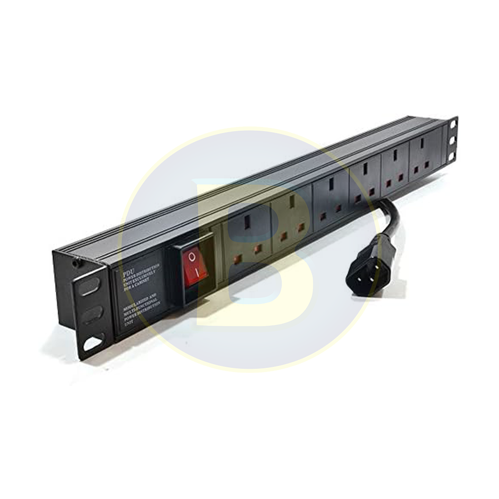 Power Distribution Unit 6 UK sockets, C14 plug for UPS ERA2PDU6UK