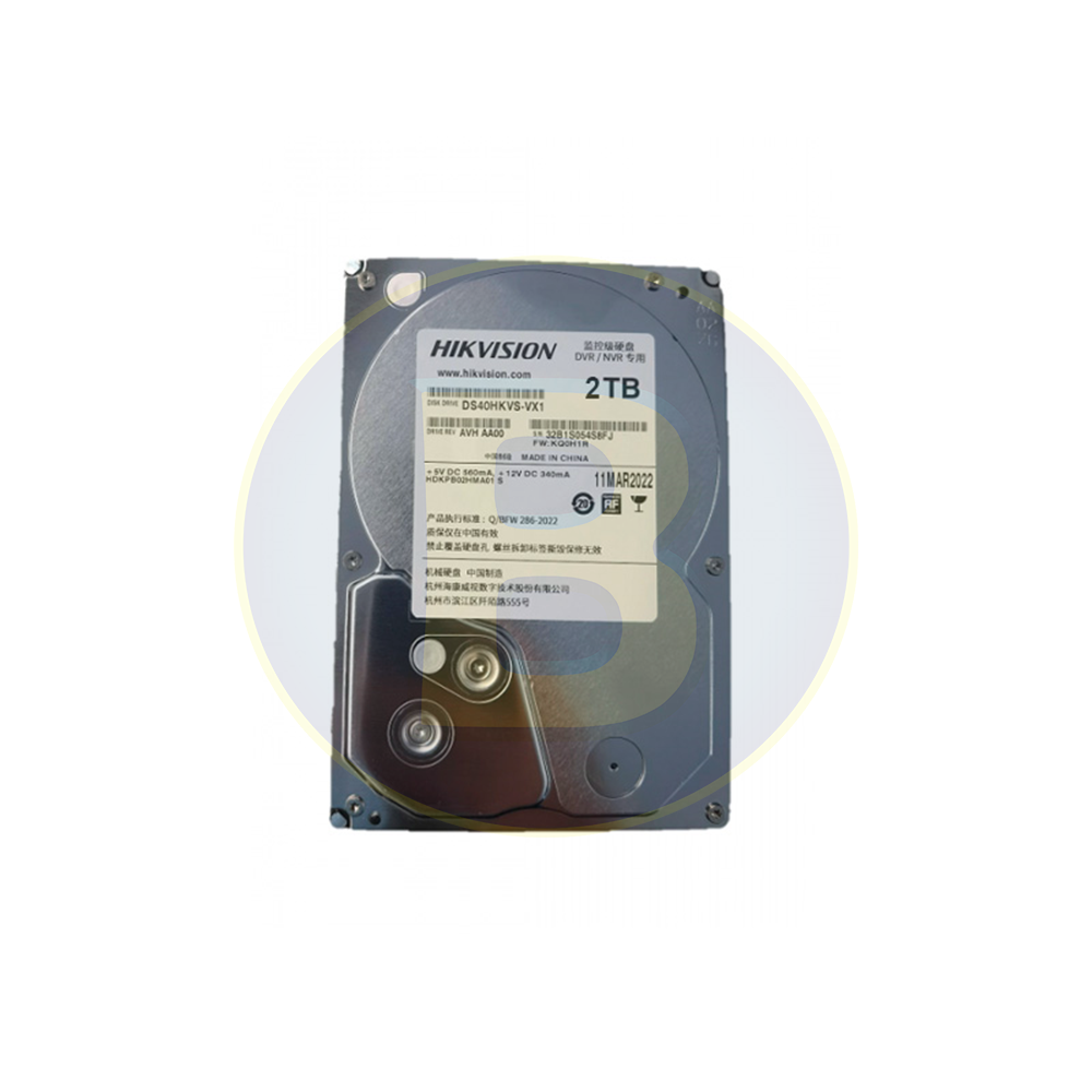 Hikvision Surveillance HDD 2TB SATA DS20HKVS-VX1