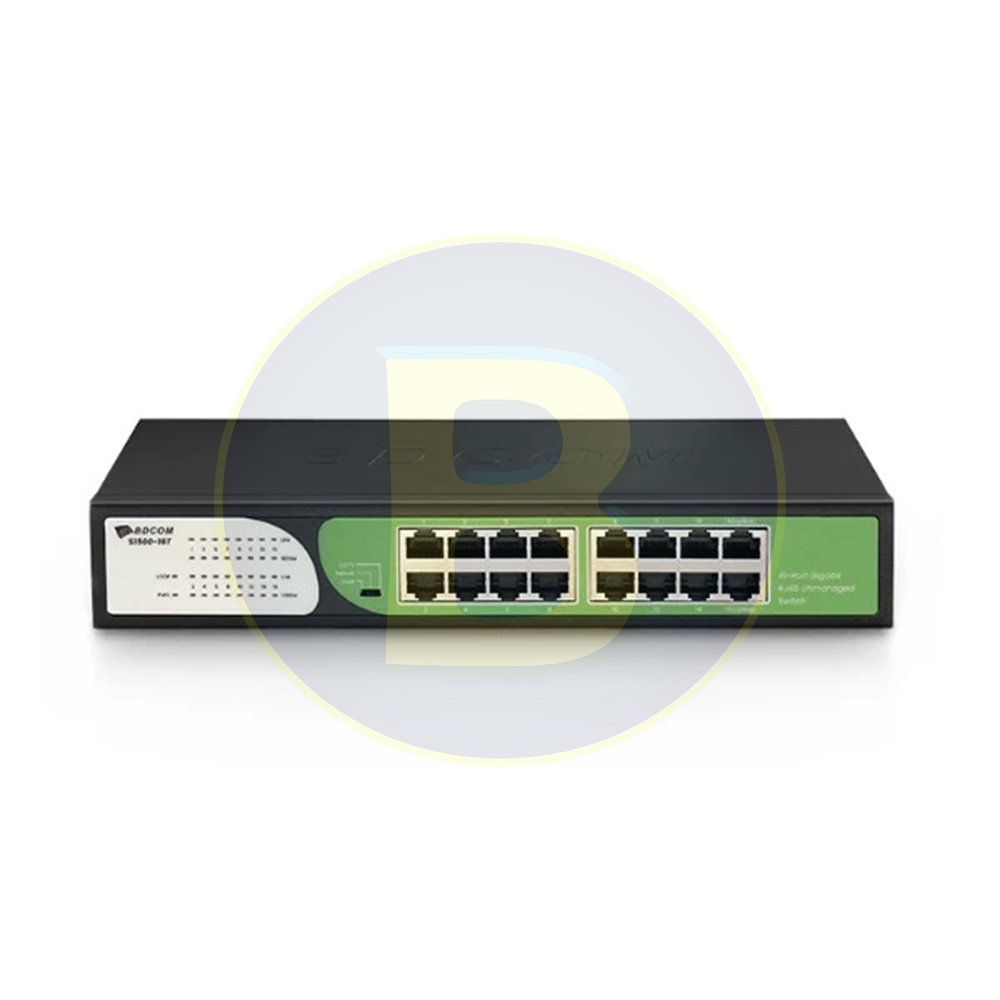 BDCOM 16 Port Gigabit RJ45 Unmanaged Switch S1500-16T