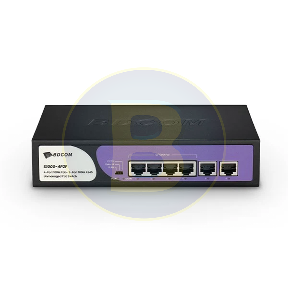 BDCOM 4 Port PoE Switch S1000-4P2F