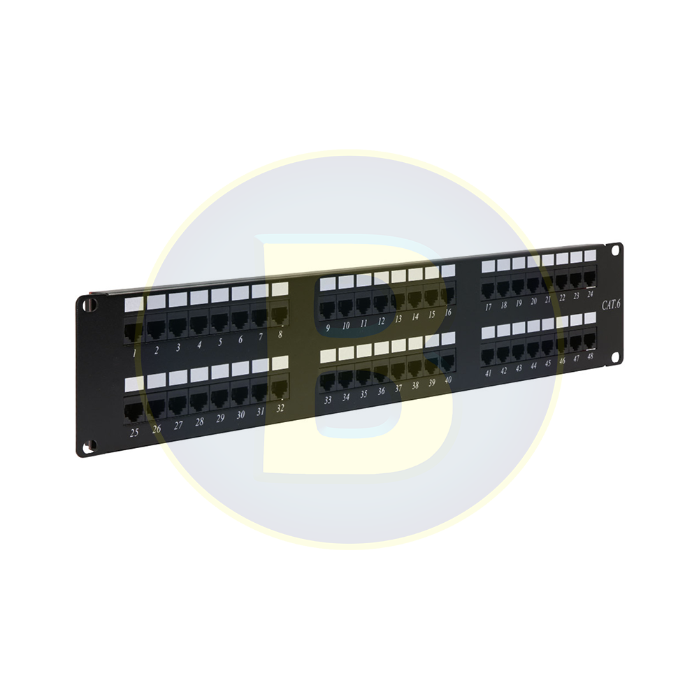 EVI 2U Cat6 Patch Panel 48 Ports EPP60K4800