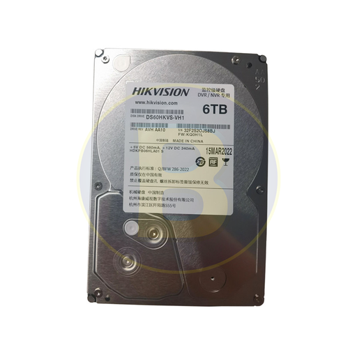 Hikvision Surveillance HDD 6TB SATA DS60HKVS-VX1